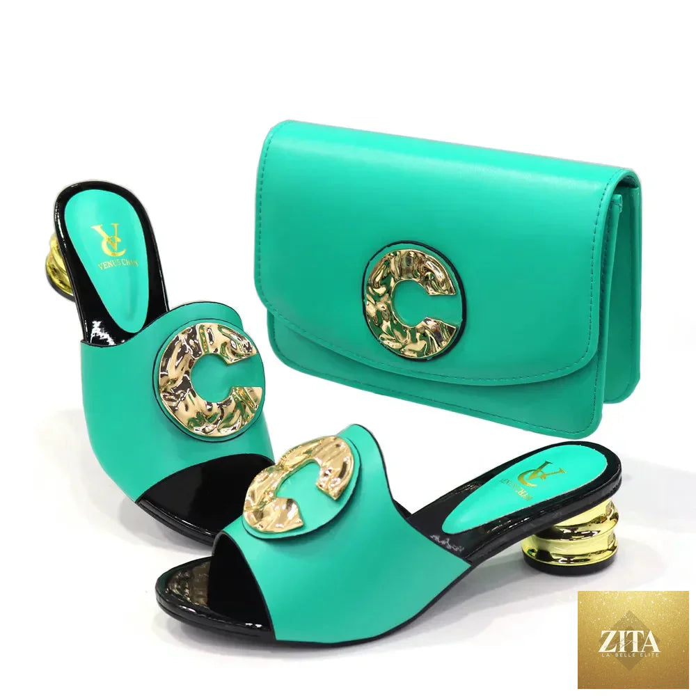 Elegant Italian shoes and matching bags set by EdleessFashion, featuring luxurious footwear and stylish accessory bags.