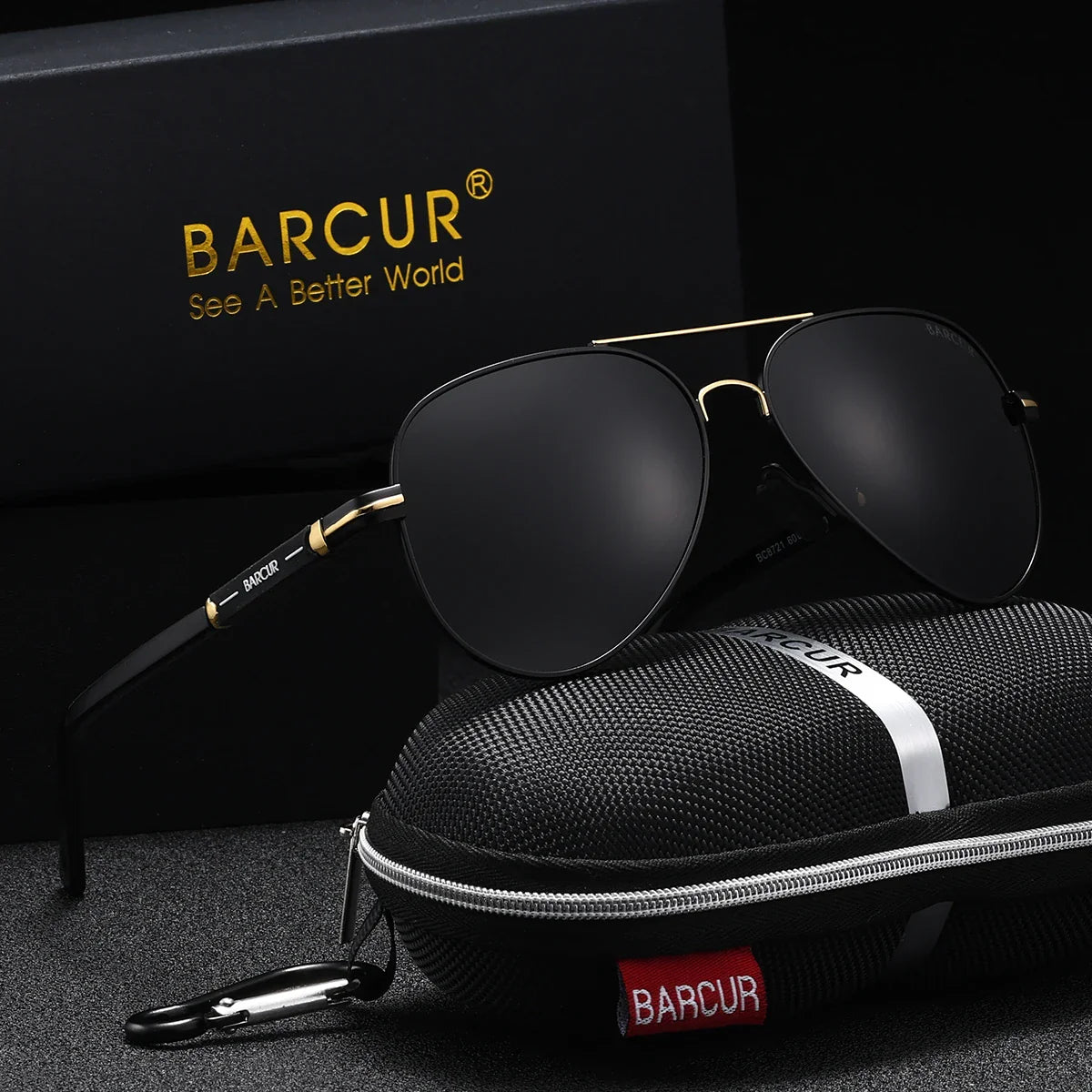Stevvex BARCUR men's oversized pilot sunglasses with mirrored TAC lenses, stainless steel frame, perfect for hiking outdoor activities.