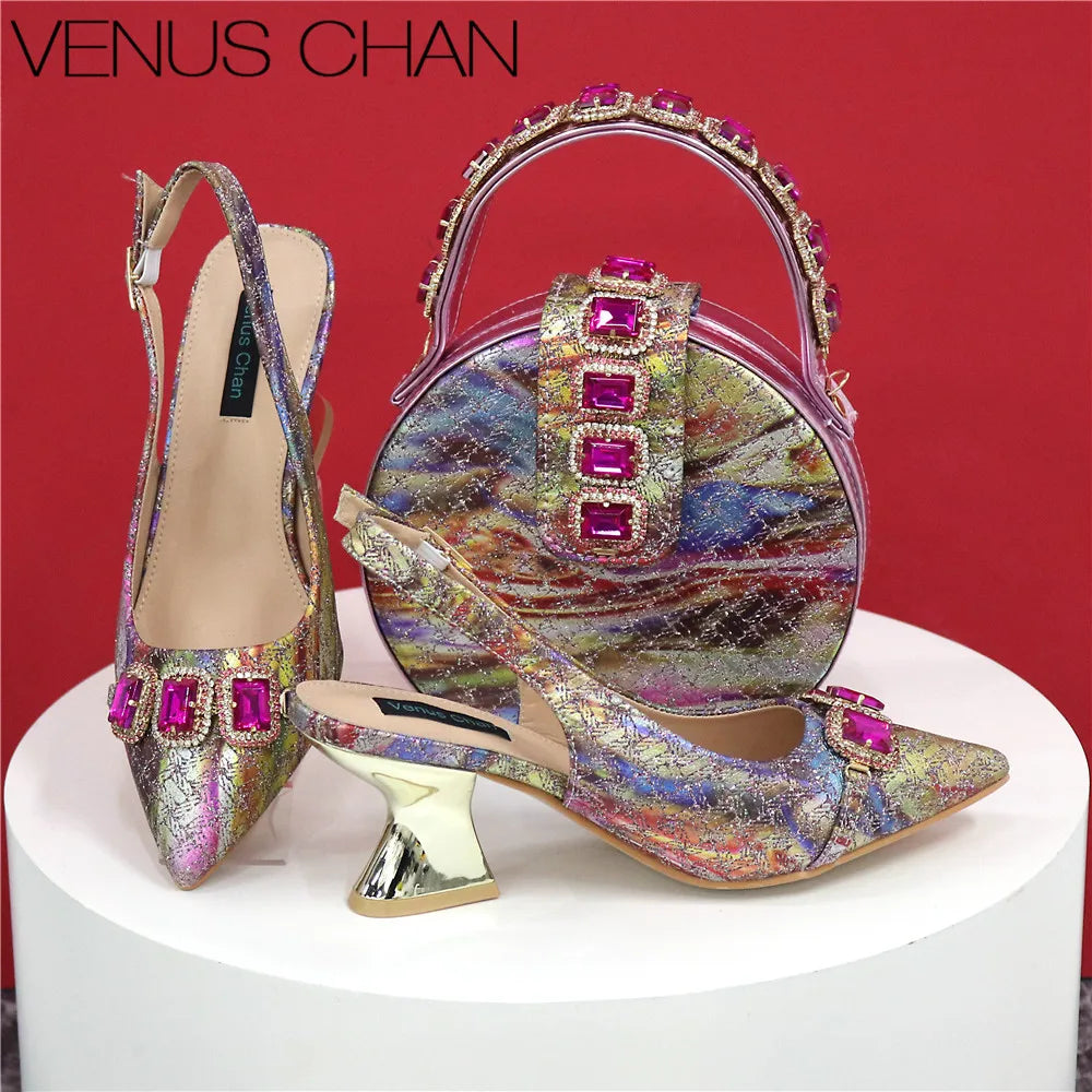 Ladies Shoes Matching Bag Set EDN12