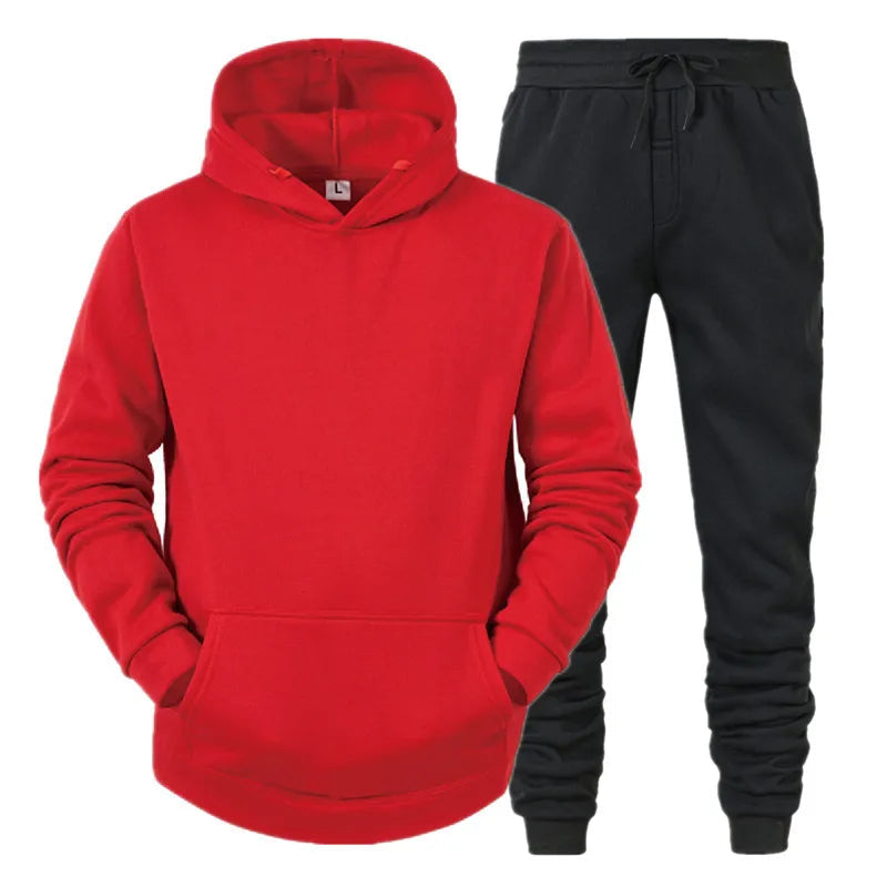 Men Sportswear Sweater Suit Hoodies + Pants Sports Clothing Spring Autumn Sets Jogging Trousers Running Male Tracksuits ZITA LA BELLE ÉLITE