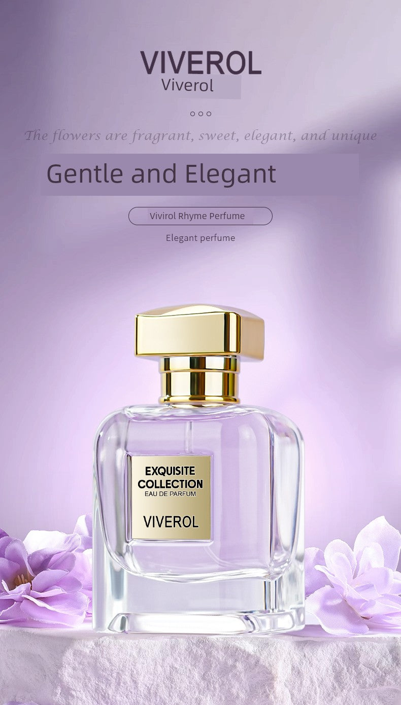 Viverol Women Long-Lasting Light Perfume Fresh Elegance Wisteria Flower Fragrance Gift Box
