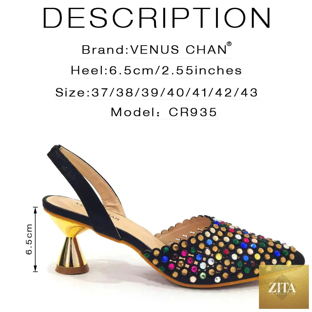 Elegant diamond design shoe and bag set by EdleessFashion, featuring luxurious footwear and matching handbags.