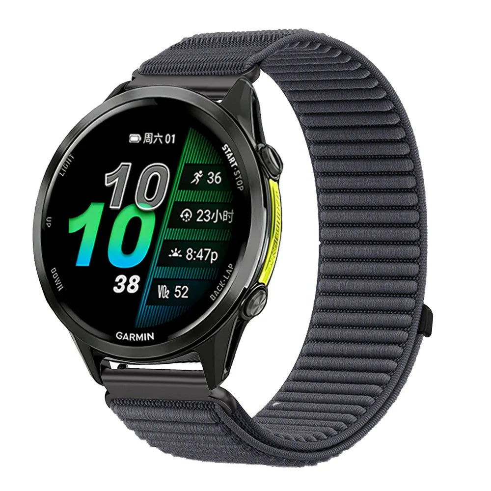 Breathable nylon strap for COROS smartwatch by BandsCo Straps, featuring adjustable fit and lightweight design for comfortable wear.