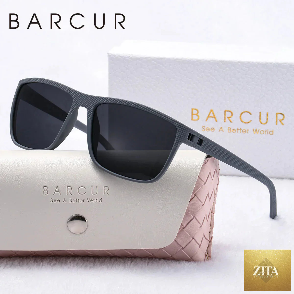 Stevvex women's white pink polarized sunglasses with square frames, lightweight, UV protection, trendy summer eyewear.