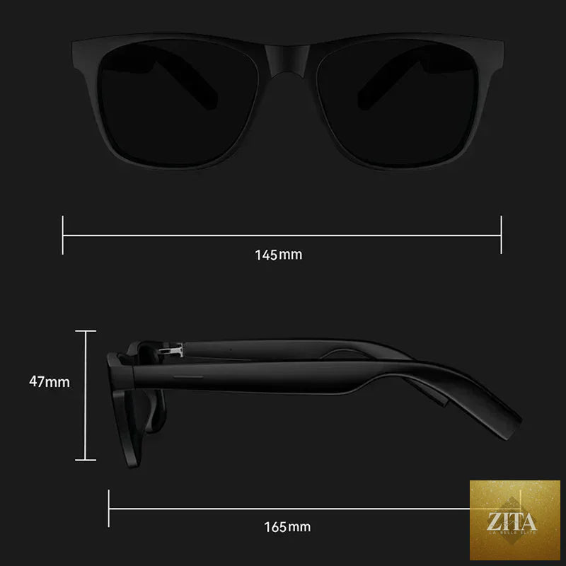 Lenovo Smart Glasses with touch control, 8K HD camera, Bluetooth, voice assistant, and AI translator for adults.