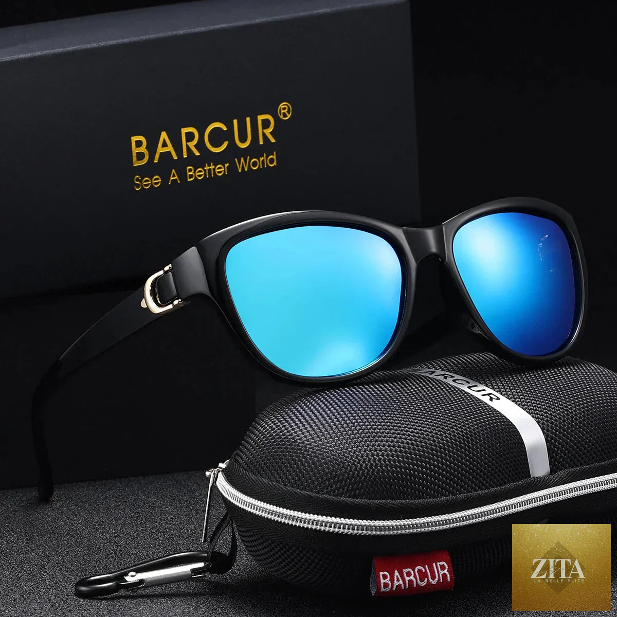 Stevvex BARCUR polarized men's sunglasses with elliptical gradient TAC lenses, lightweight stainless steel frame, UV400 protection.