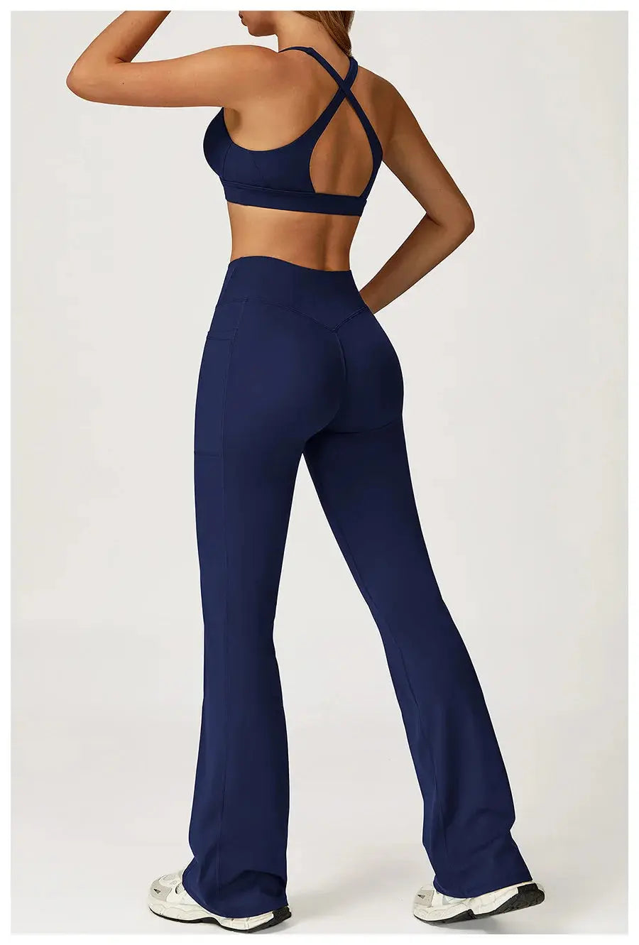 Yoga Set 2 Pieces Workout Outfits Fitness Sportswear Gym Tracksuit High Waist Leggings Sports Vest Athletic Wear Women Clothes ZITA LA BELLE ÉLITE