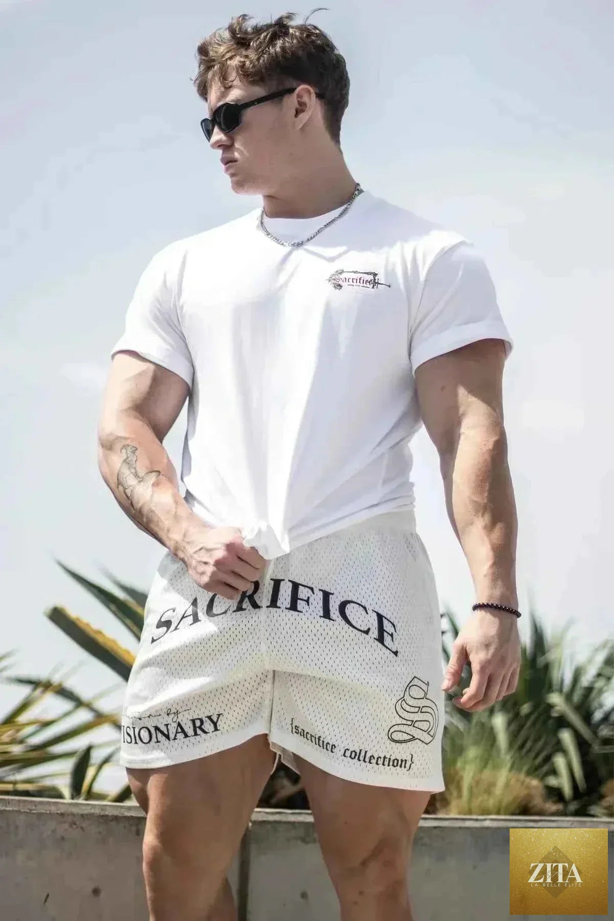 Zita La Belle Elite men's American style quick-dry basketball shorts with breathable fabric and athletic fit.