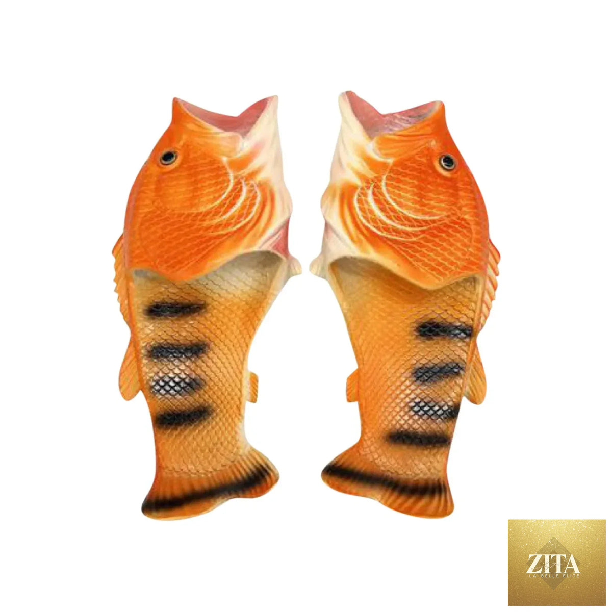 Funny LadyShow.Store women's slippers with fish design, large size beach sandals perfect for couples and family summer wear.