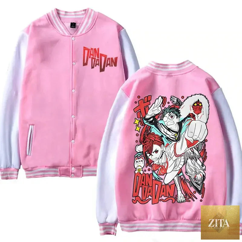 Infinite Visibility Dandadan Okarun Japanese anime streetwear long sleeve sweatshirt with graphic design and casual fit.