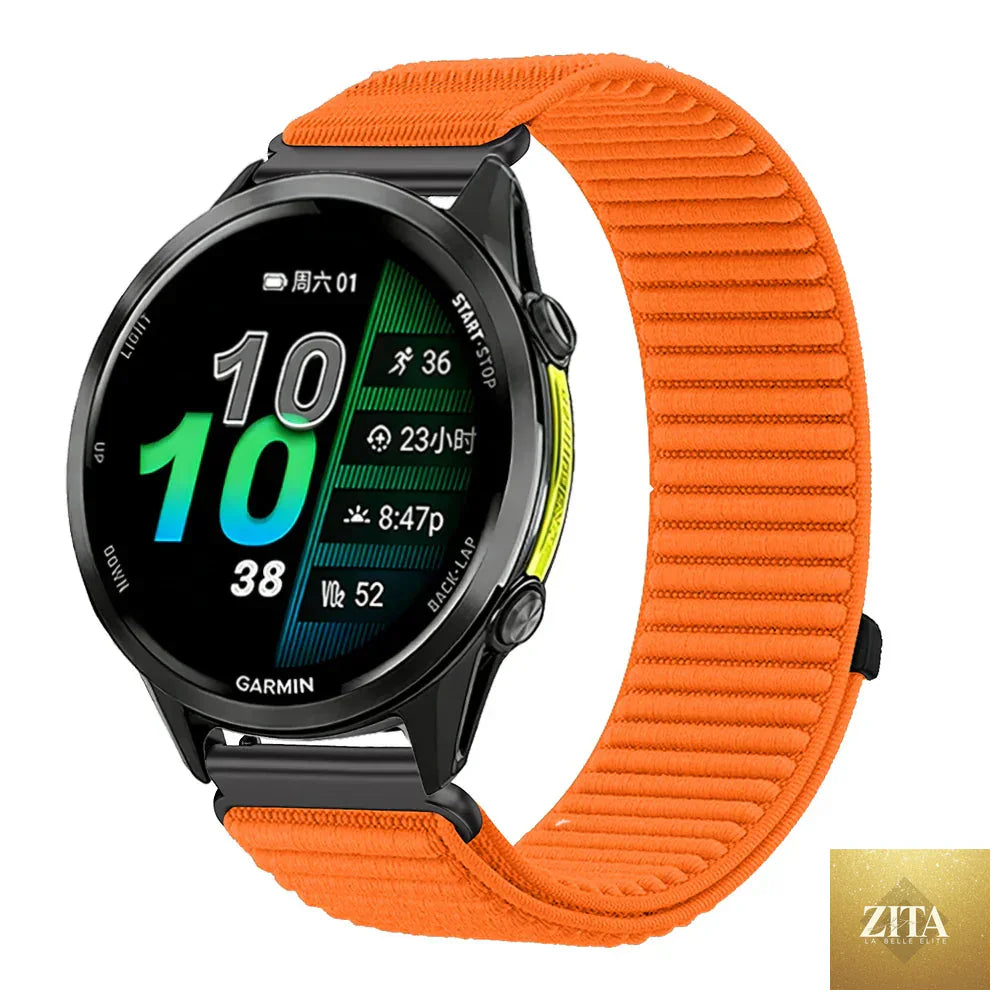 Breathable nylon strap for COROS smartwatch by BandsCo Straps, featuring a comfortable, lightweight design with adjustable fit.