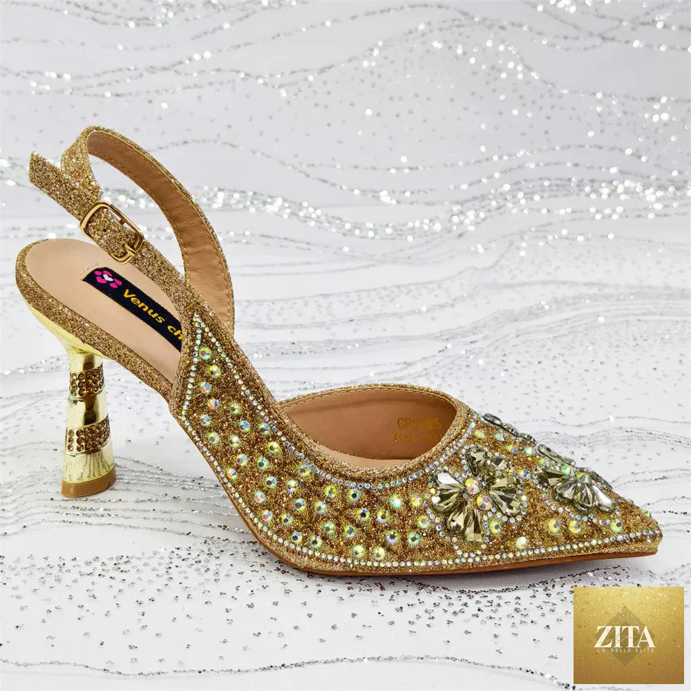 Luxury handmade shoes and clutch bag set for women by EdleessFashion, featuring elegant design and high-quality craftsmanship.