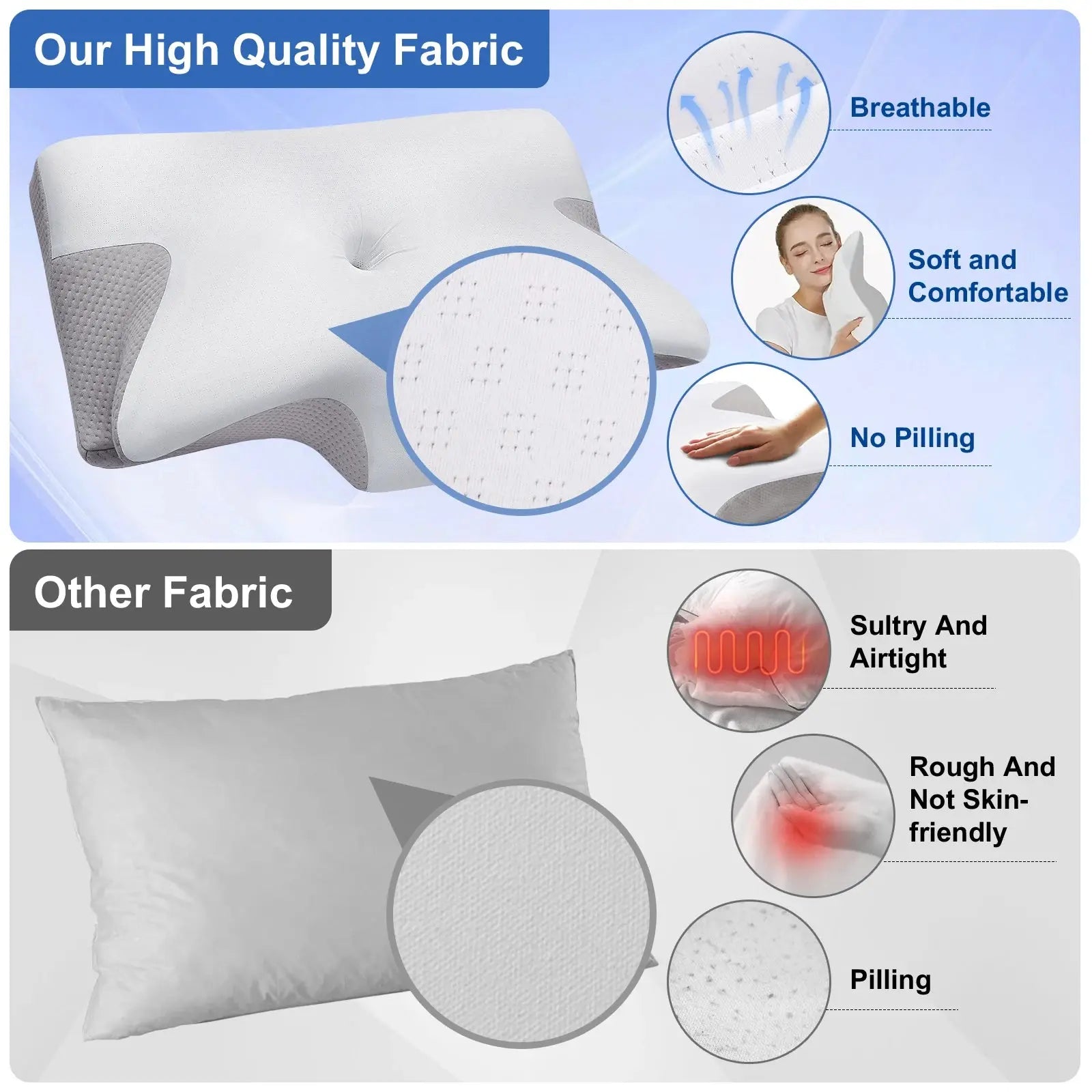 2025 Adult Side Sleeping Memory Foam Pillow Single Side Slow Rebound Cervical Vertebra Pillow Core Sleep Aid Space Cotton Pillow ZITA LA BELLE ÉLITE