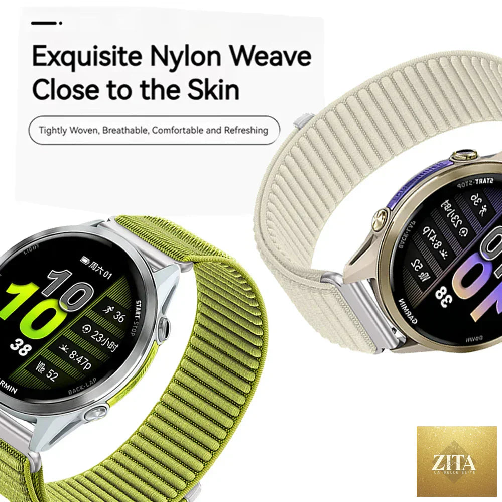 Coros nylon smartwatch band by BandsCo Straps, breathable and durable strap for COROS smartwatch with adjustable fit.