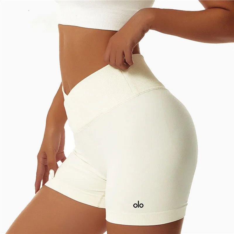 THRIXINE quick-dry active shorts designed for high-intensity yoga and training, featuring a sleek, form-fitting athletic style.