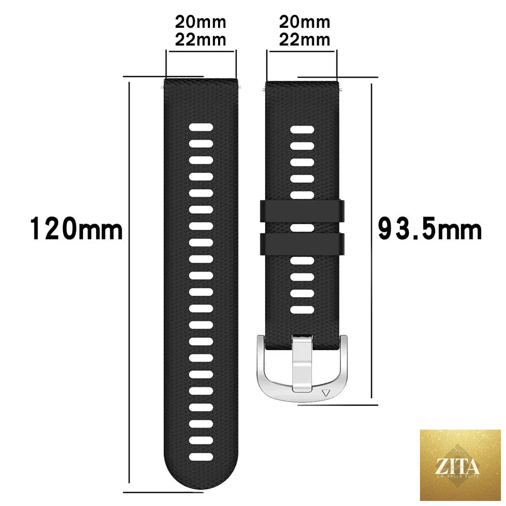 COROS silicone sport watch strap for Pace series and APEX watch, by BandsCo Straps, featuring a flexible, durable design.
