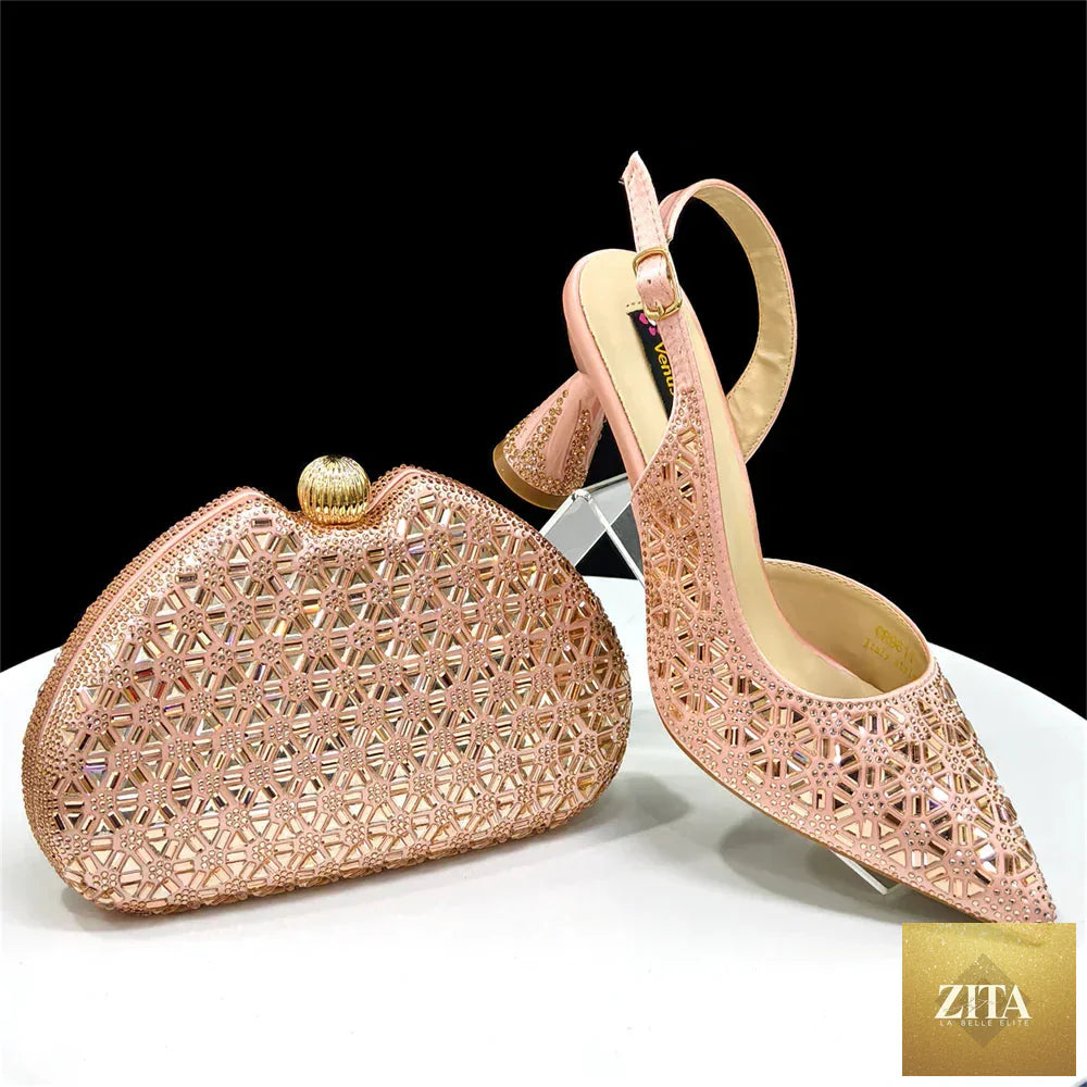 Elegant Italian design women's shoes and bag set by EdleessFashion, featuring luxurious craftsmanship and stylish accessories.