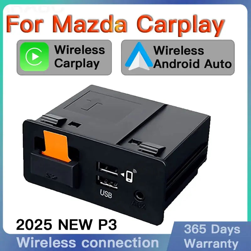 NEW P3 For Wireless Apple CarPlay Android Auto Adapter USB Hub OEM for Retrofit Mazda 2 3 6 CX3 CX5 CX8 CX9 MX5 TK78669U0C Kit ZITA LA BELLE ÉLITE