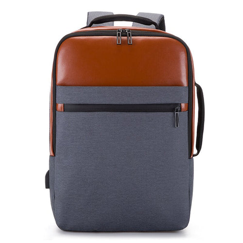 Business Backpack For Men Large Capacity USB Charging Bag Male Maroon Asteria