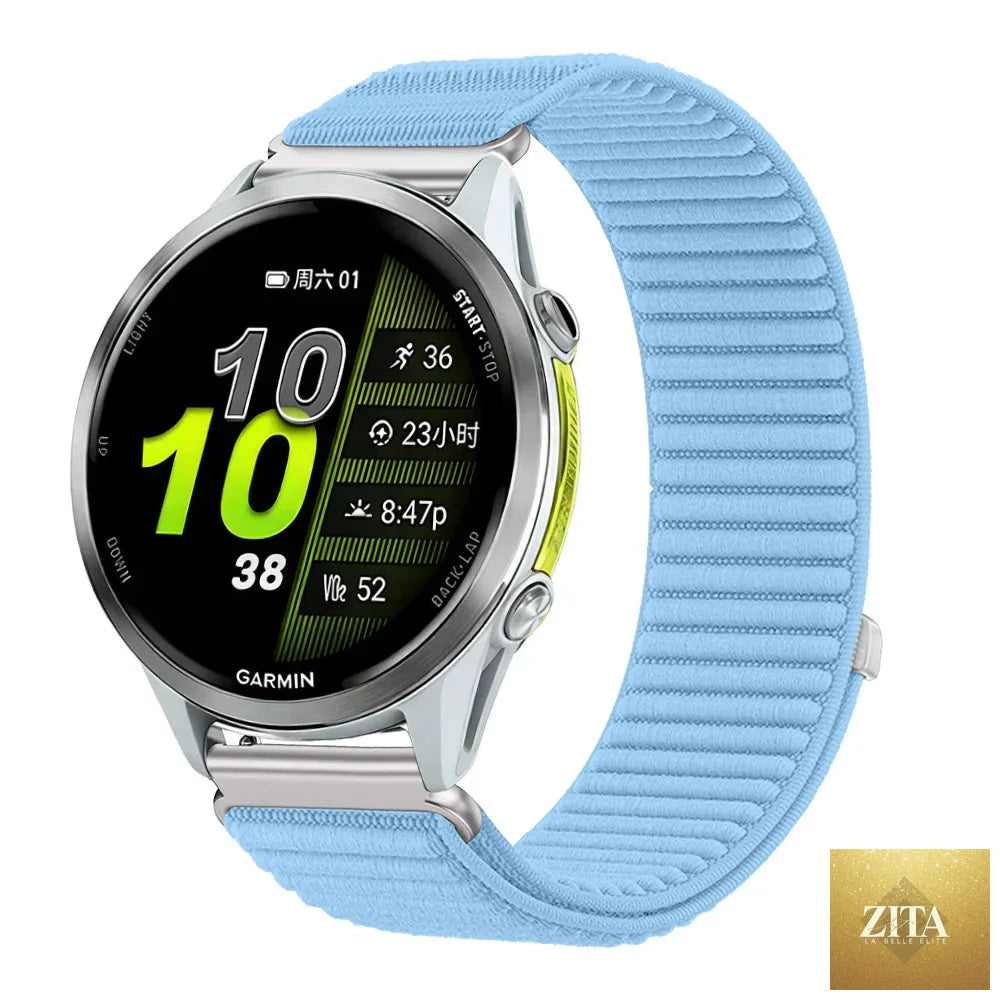 Coros nylon breathable strap for Coros smartwatch, durable and lightweight band with adjustable fit, by BandsCo Straps.