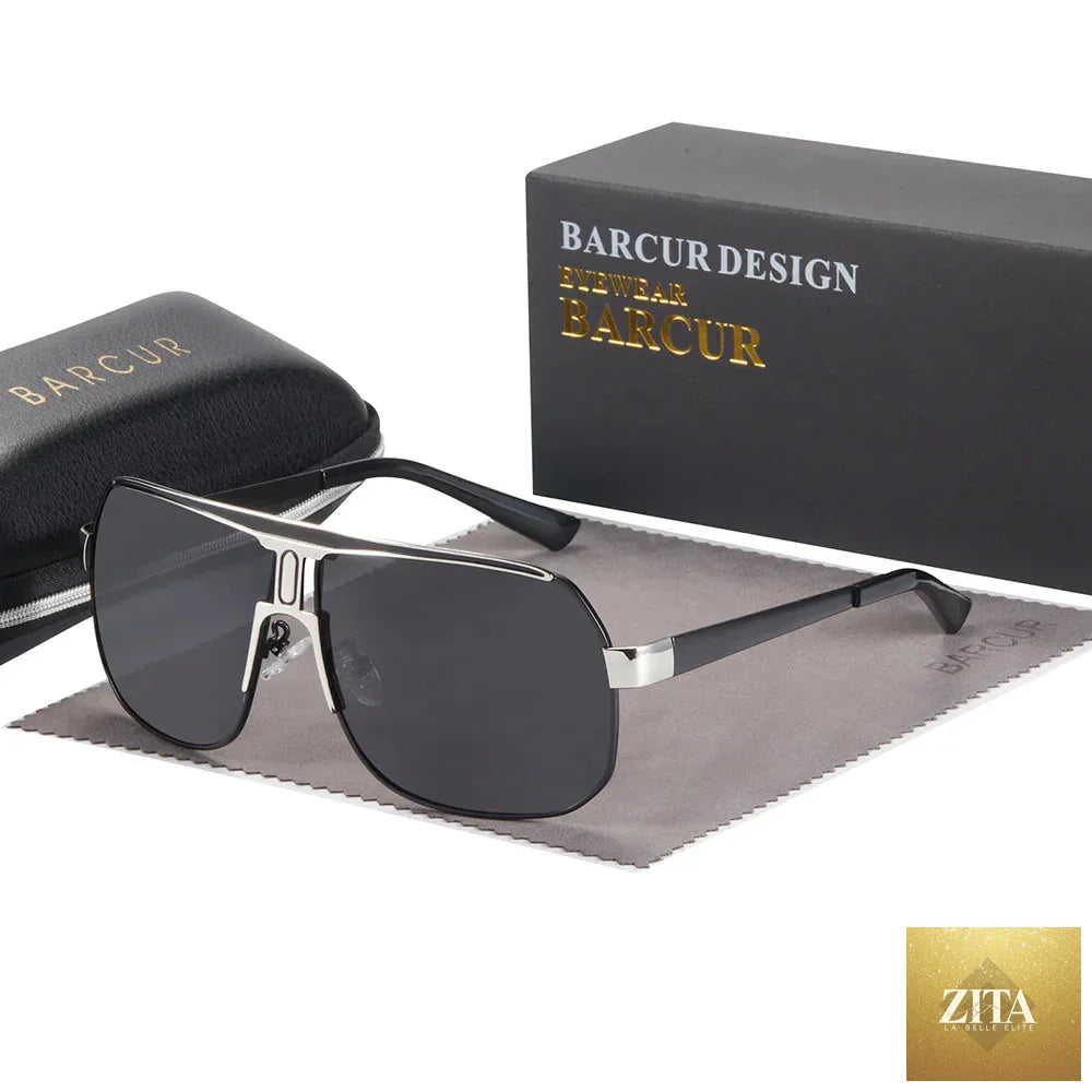 Stevvex BARCUR polarized sports sunglasses for men with gradient lenses, UV400 protection, ideal for fishing, driving, hiking, outdoor activities.