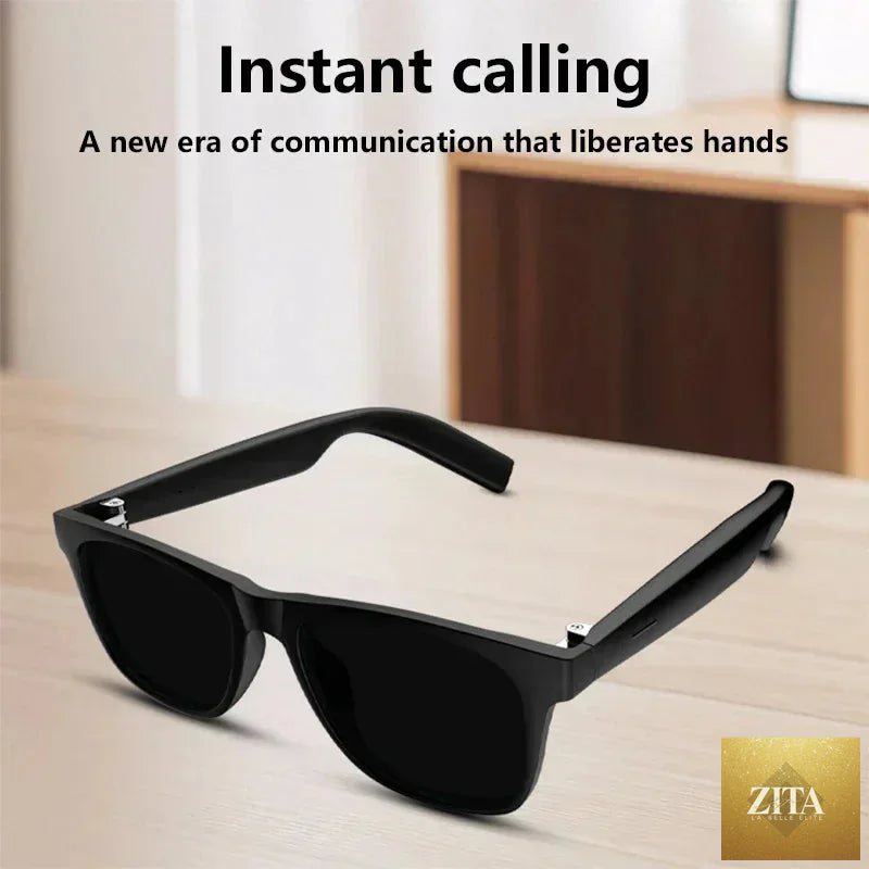 Lenovo Smart Glasses with touch control, 8K HD camera, Bluetooth, voice assistant, AI translator, modern design for adults