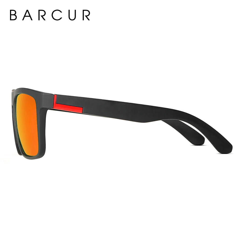 Stevvex BARCUR men's polarized driving sunglasses with UV400 protection, lightweight TR90 frame, anti-glare lenses, stylish summer eyewear.