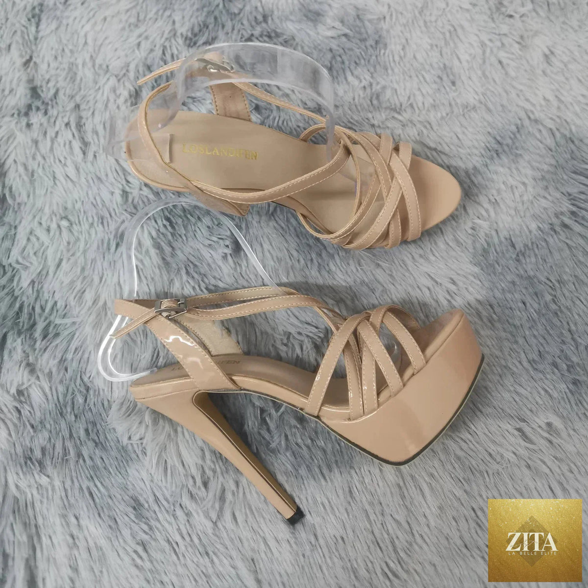Women’s sexy platform high heel sandals with ankle straps from SMinvite, LLC, featuring stylish design and open toe.