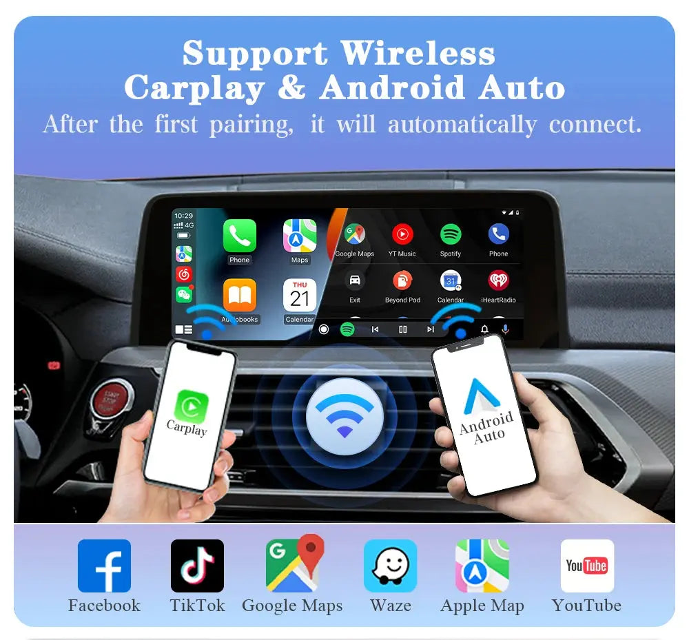 Wireless Apple CarPlay & Android Auto Mirror Link Functions Decoder For BMW NBT System 1 2 3 4 5 6 7 Series X1 X3 X4 X5 X6 MINI ZITA LA BELLE ÉLITE