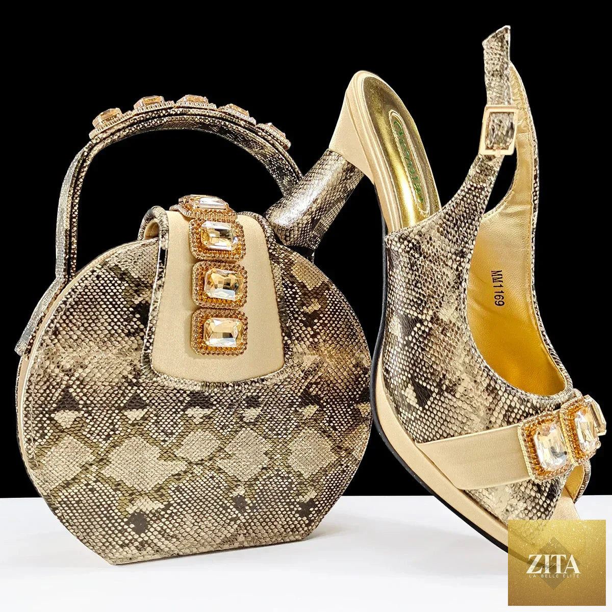 Elegant Italian shoes and bag set by EdleessFashion featuring luxurious design and stylish craftsmanship.