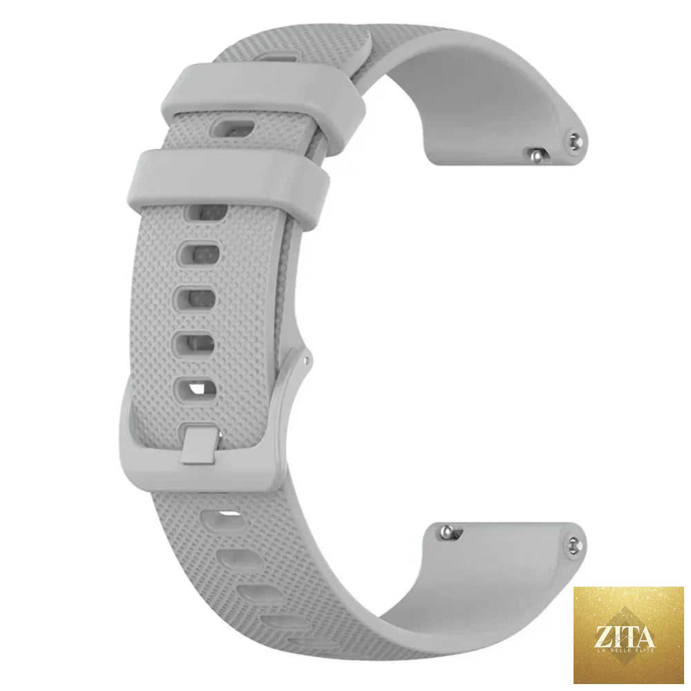 Coros silicone sport watch strap by BandsCo Straps for Pace series and APEX watches, shown in black with textured surface.