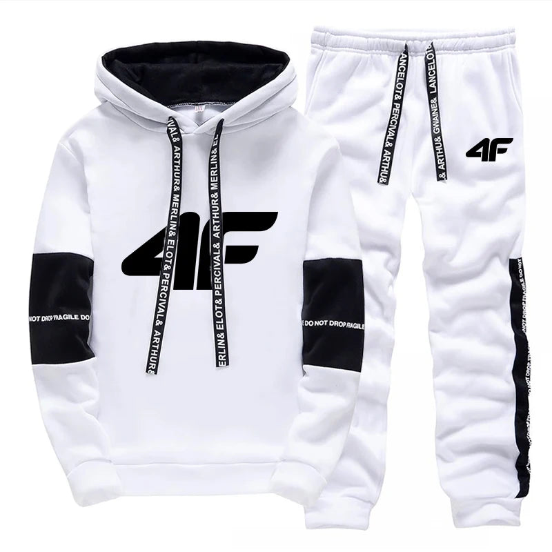 Sports Hot Sale Men's Tracksuit Hooded Long Sleeves Casual Single Piece Sweatshirts And Daily Sweatpants Comfort Outdoor Jogging ZITA LA BELLE ÉLITE