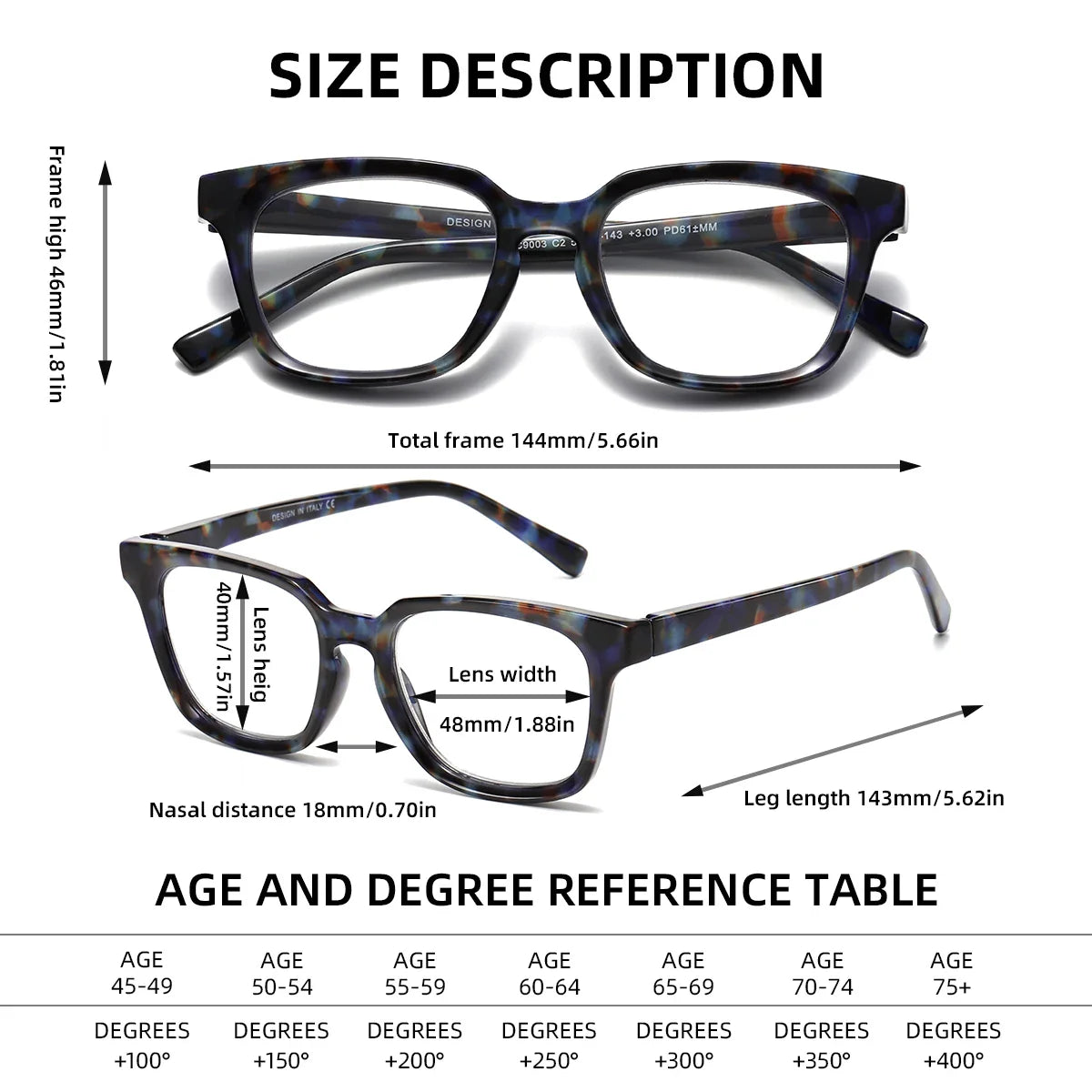 Stevvex square blue light blocking reading glasses with clear lenses, stylish eyewear for men and women indoors and outdoors.