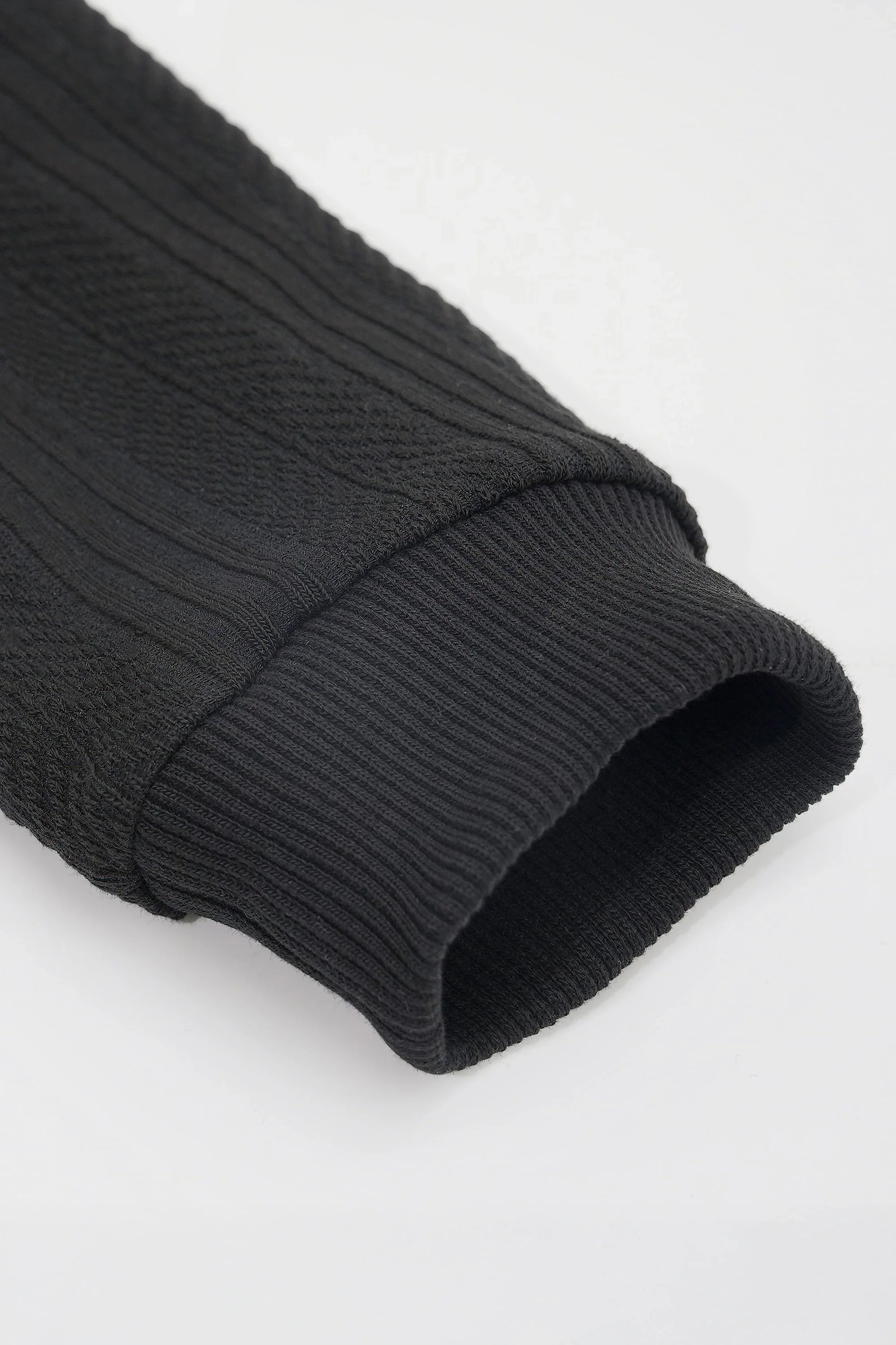 Men's long sleeve knit sweater with textured pattern from 4inme, featuring a cozy, stylish design in neutral tones.
