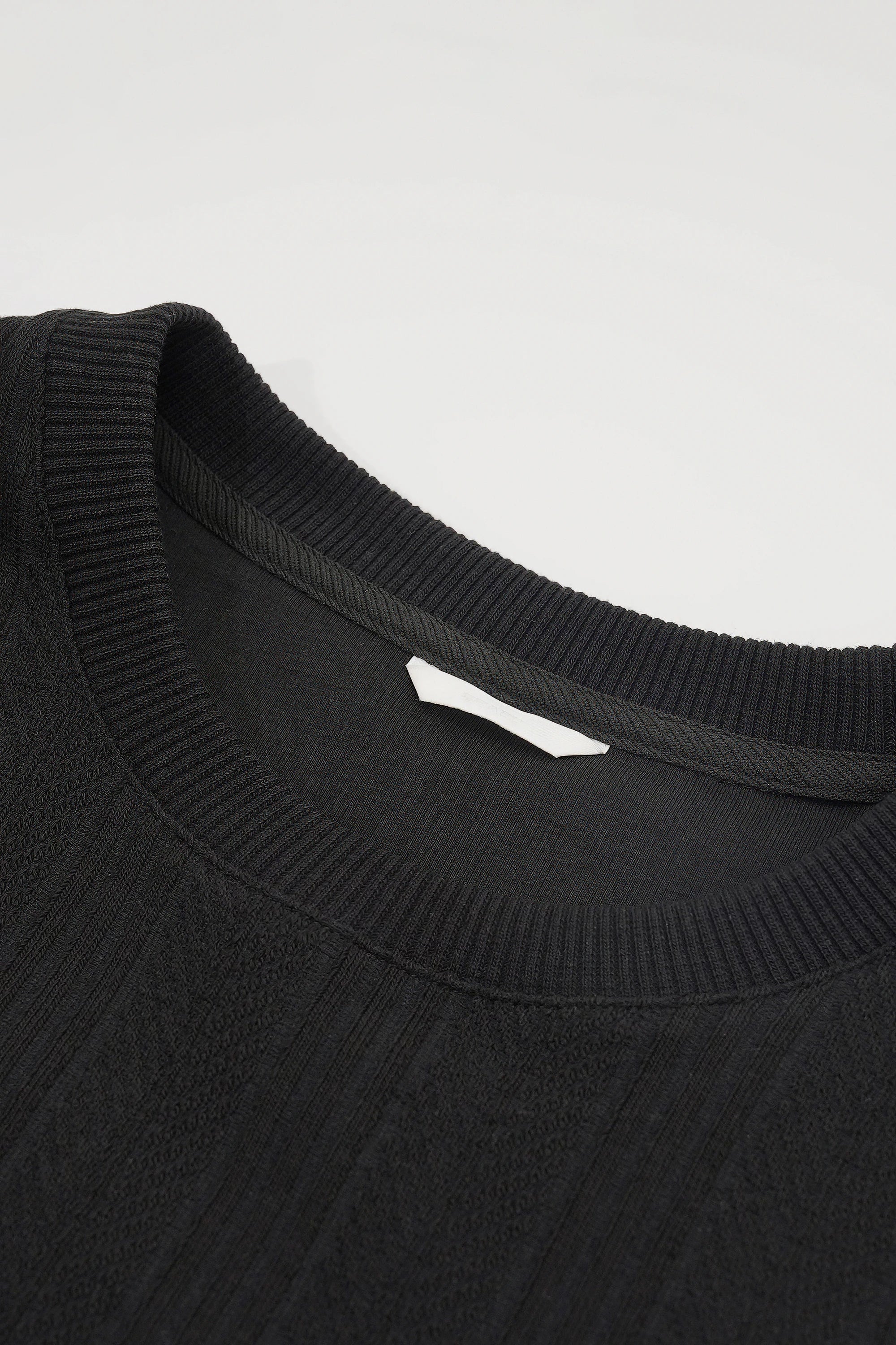 Men's long sleeve knit sweater with textured pattern by 4inme, featuring a cozy, stylish design and ribbed cuffs.