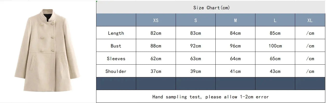 Winter Coat For Women 2024 Solid Lapel Double Breasted Long Cardigan Top Female Pokcet Streetwear Woman New In OuterCoat ZITA LA BELLE ÉLITE