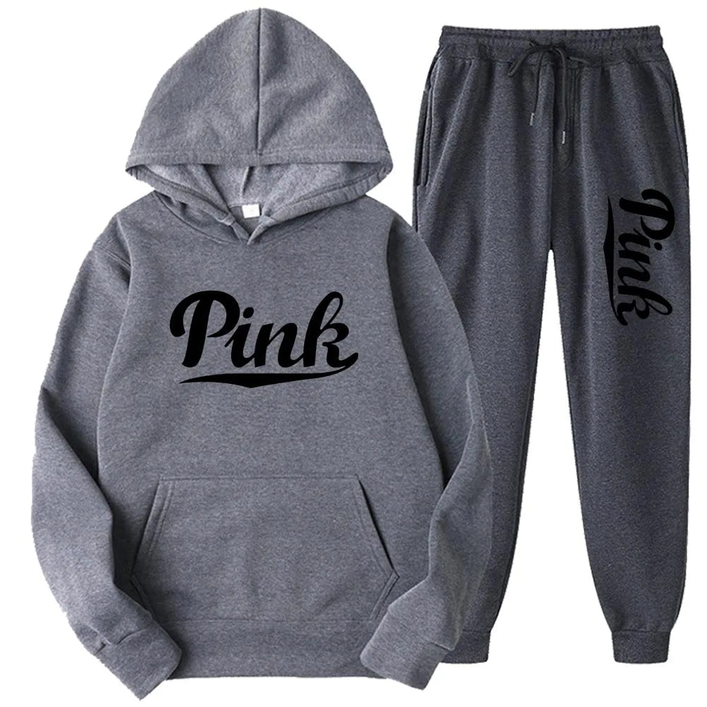 Tracksuits Men/Women Casual Solid Warm Suits Hoodies Sweatpants Autumn Winter Pullover Sweatshirts Pants Sports Suit Two Piece ZITA LA BELLE ÉLITE
