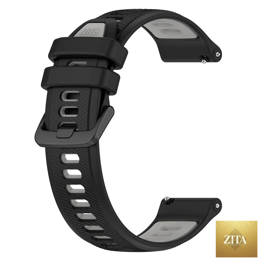 Coros silicone sport watch strap for Pace Series and APEX watches by BandsCo Straps, flexible and comfortable for active wear.