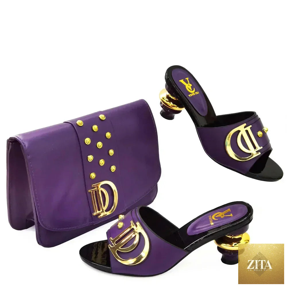 Elegant Italian shoes and matching bags set by EdleessFashion, showcasing luxurious footwear and stylish handbags in a coordinated design.