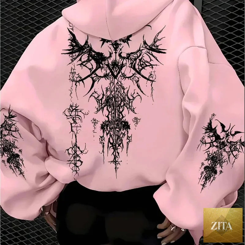 American Gothic women's hoodie by LadyShow.Store, casual street wear for autumn and winter, suitable for men and women.