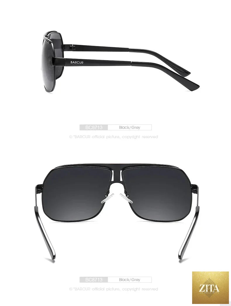 Stevvex BARCUR polarized sports sunglasses for men with UV400 protection, gradient lenses, ideal for fishing, driving, hiking, and outdoor activities.