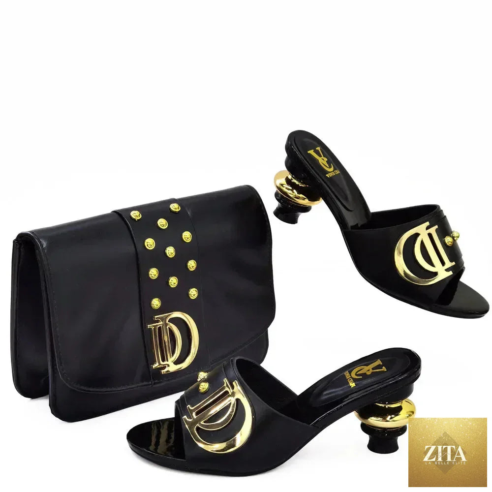 Elegant Italian shoes and matching bags set by EdleessFashion, featuring luxurious footwear and stylish accessory combination.