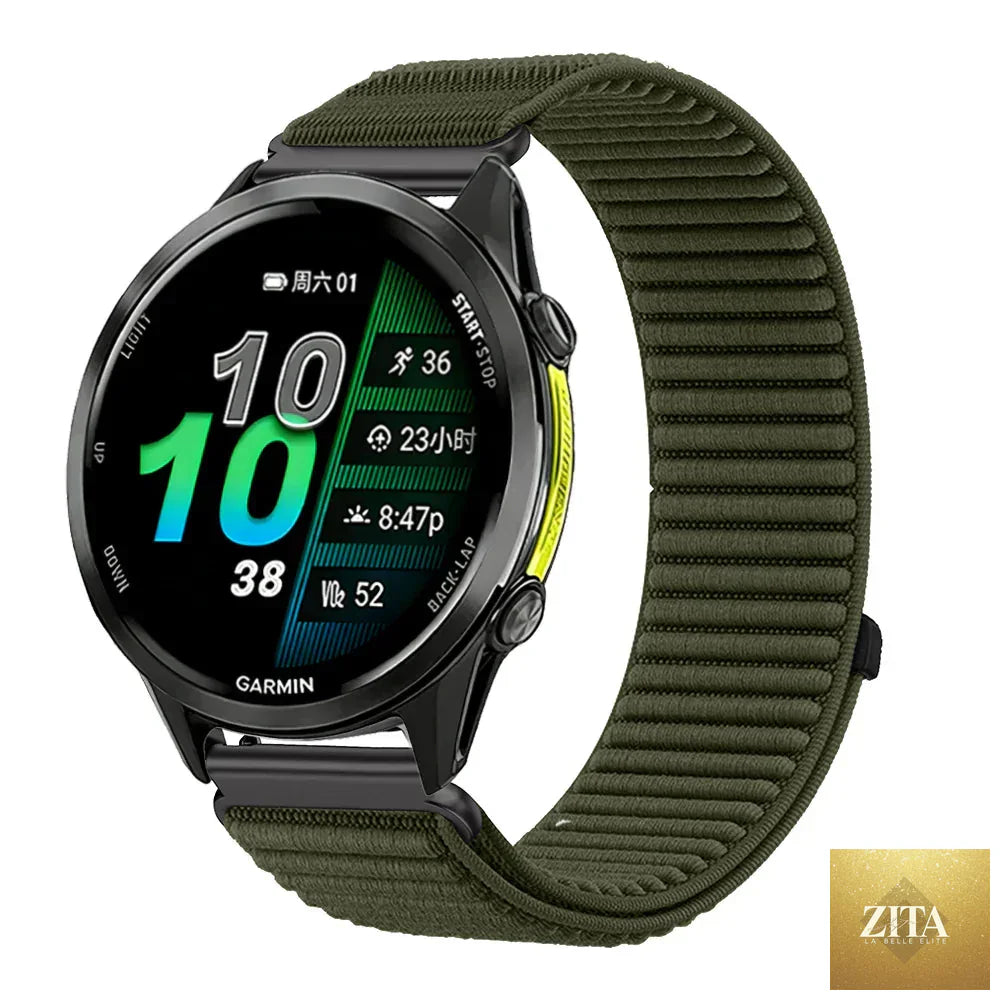 Coros nylon smartwatch band by BandsCo Straps, breathable and durable strap designed for Coros smartwatches.