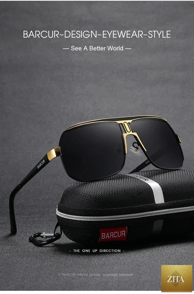 Stevvex BARCUR polarized sports sunglasses for men with gradient lenses, UV400 protection, ideal for fishing, driving, hiking, outdoor activities