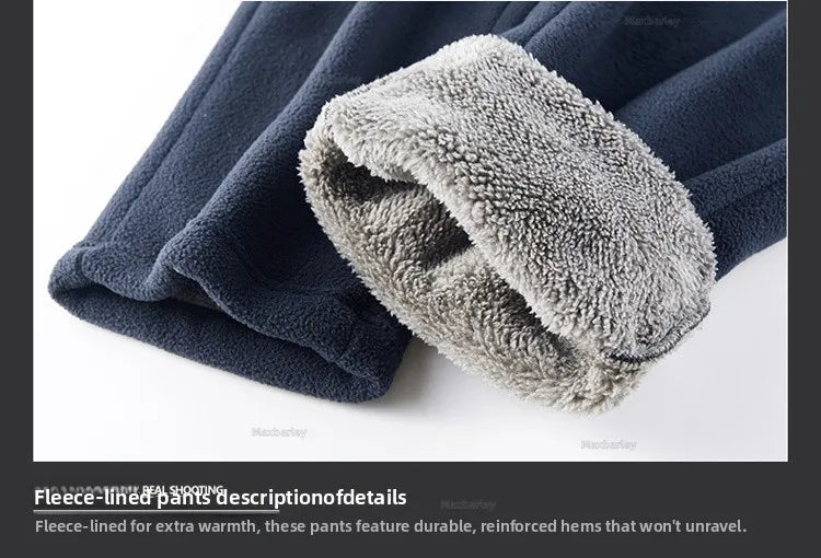 Maxbarley Winter Sportswear Set Mens Retro Training Thick Fleece Jacket + Pants Two Piece Set Casual Ski Running Tracksuit Suit ZITA LA BELLE ÉLITE