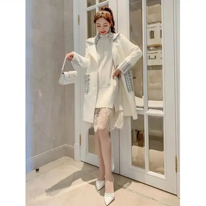 Women Imitation Mink Velvet Overcoat NEW Autumn Winter Female Coat Jacket Women's Korean Simple Long Mink Windbreaker ZITA LA BELLE ÉLITE