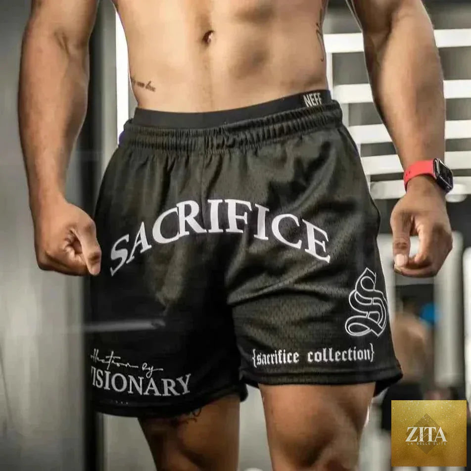 American Style Quick Dry Men's Basketball Shorts by THRIXINE, featuring lightweight fabric and sporty design, shown in a vibrant color.