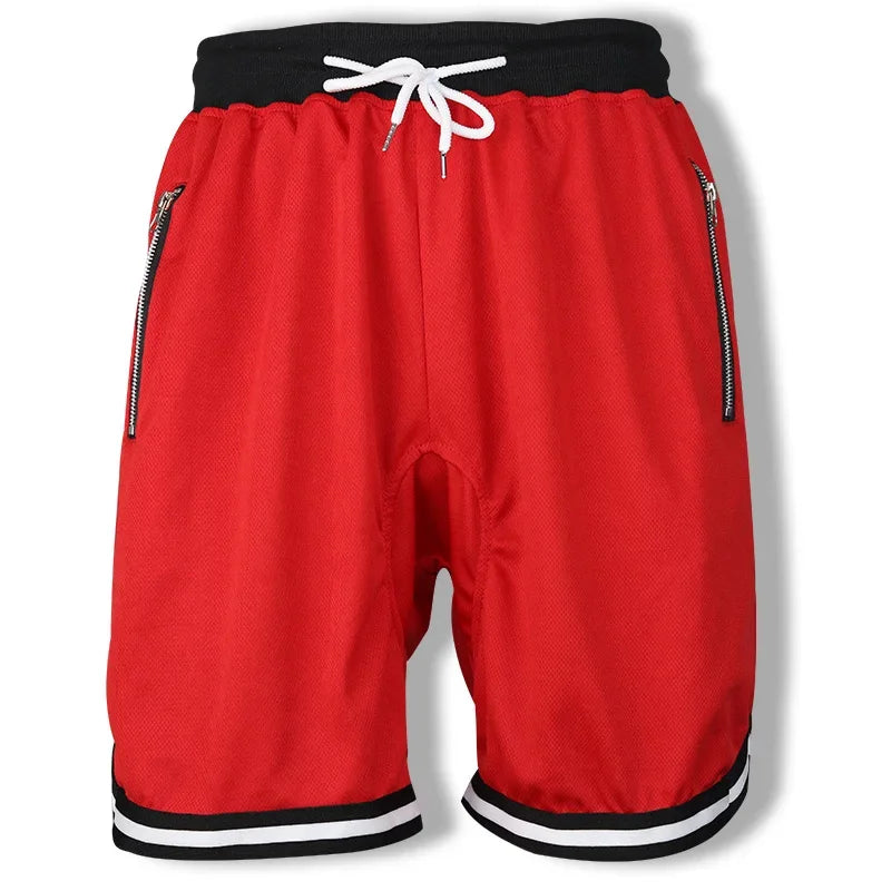 Men's THRIXINE quick dry gym jogger shorts in various colors, lightweight athletic shorts with an elastic waistband and relaxed fit.