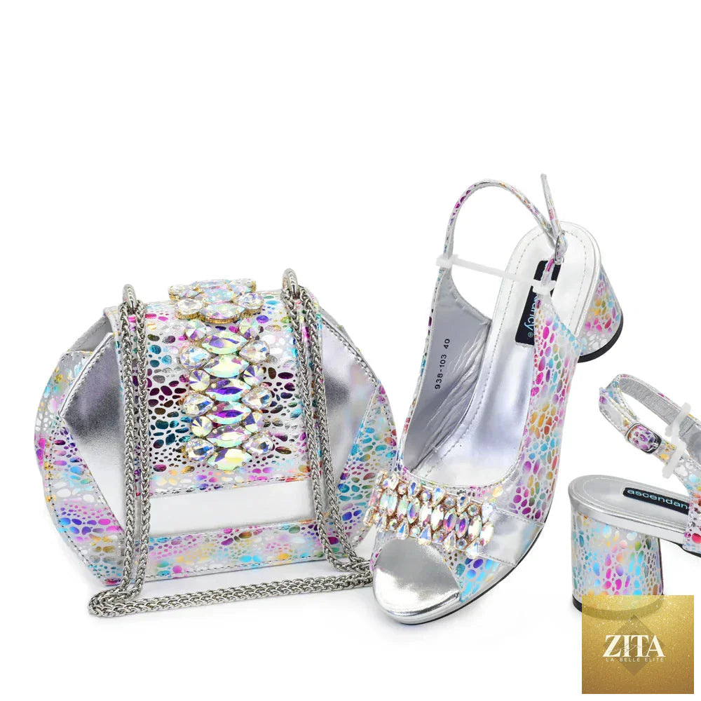 Luxurious ladies shoes and bags set by EdleessFashion, stylish high-quality footwear and accessories in elegant design.