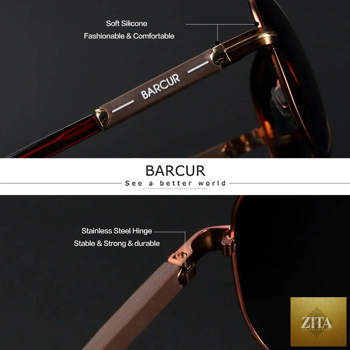 Stevvex BARCUR retro chic men's sunglasses with oversized pilot style, mirrored TAC lenses, stainless steel frame for outdoor sun protection.